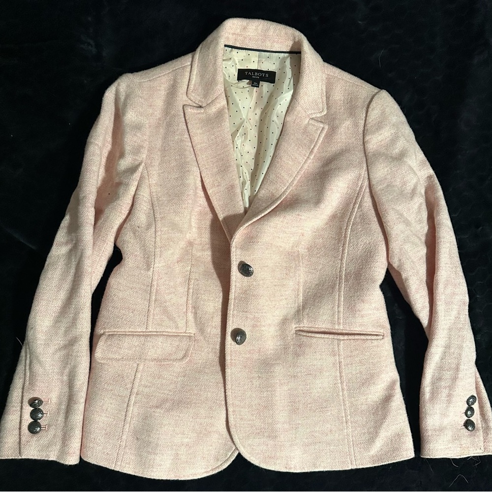 Talbots Women's Light Pink Blazer